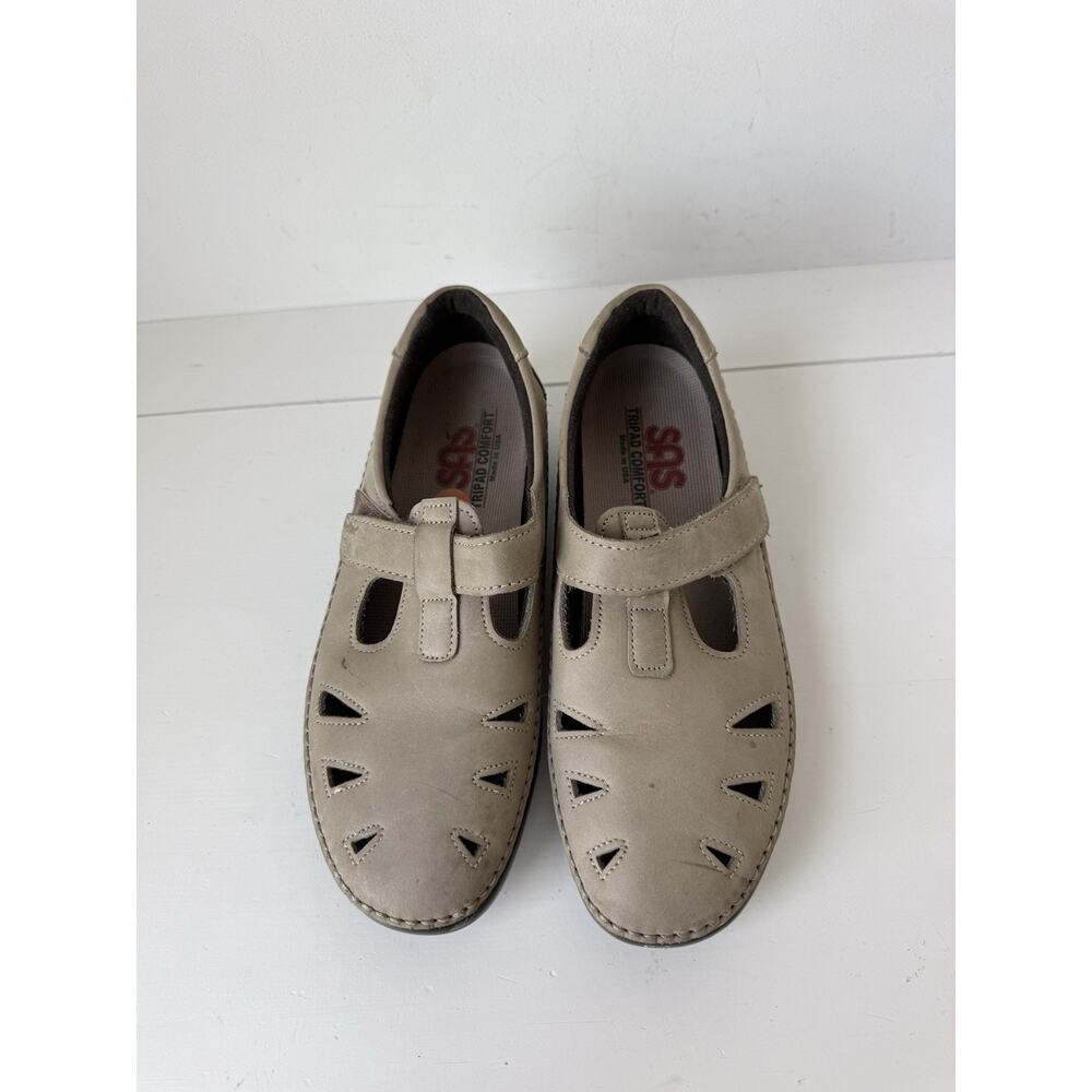 SAS Roamer Beige Tan 8M Womens Made in USA Casual Walking Tripad Comfort Shoes